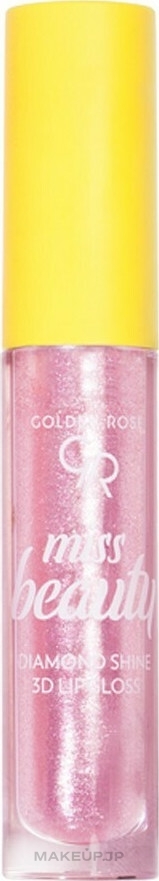 Mirror Lip Gloss - Golden Rose Miss Beauty Diamond Shine 3D Lipgloss — photo 01 - Pink Trip
