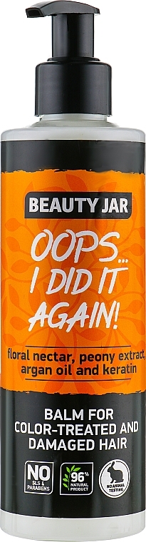 Damaged & Color-Treated Hair Balm - Beauty Jar Oops I Did It Again — photo N1