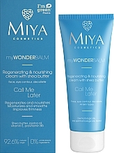 Regenerating and Nourishing Face Cream with Shea Butter - Miya Cosmetics My Wonder Balm Call Me Later Face Cream — photo N9