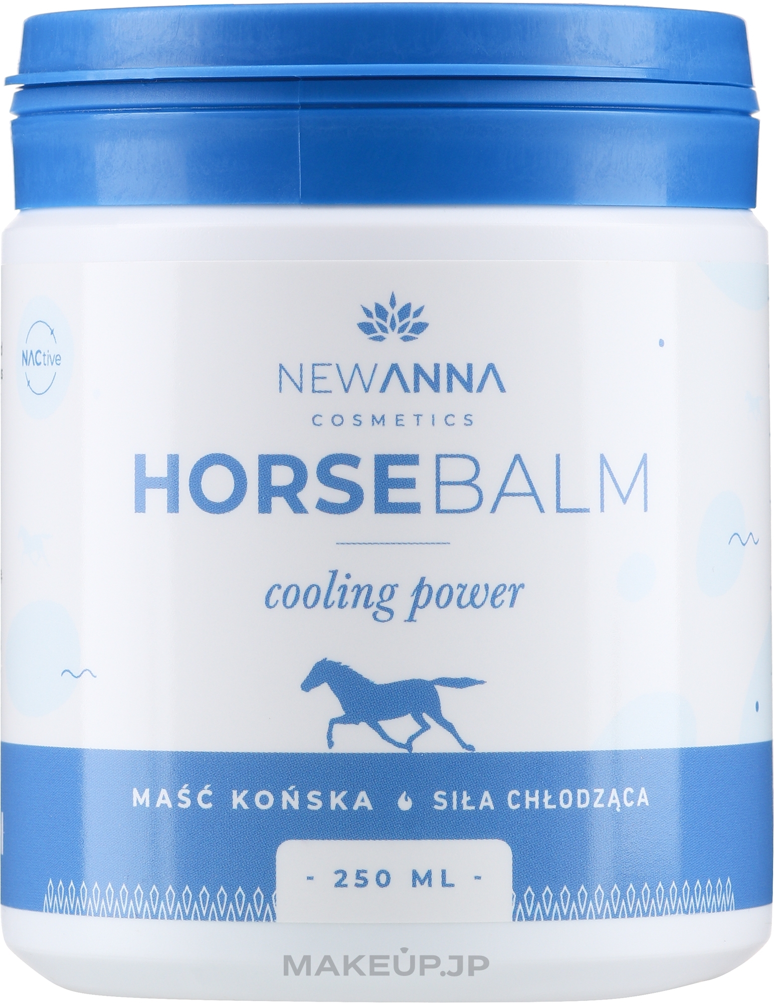 Cooling Body Balm 'Horse Force' - New Anna Cosmetics Horse Balm Cooling Power — photo 250 ml