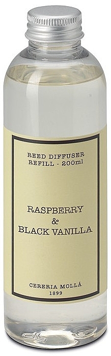 Cereria Molla Raspberry & Black Vanilla - Reed Diffuser (refill) — photo N1