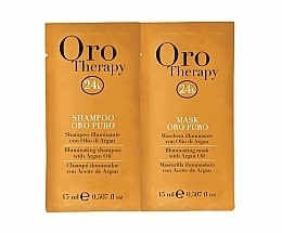 Fragrances, Perfumes, Cosmetics Sample Set - Fanola Oro Therapy Shampoo+Mask (sh/15ml + h/mask/15ml)