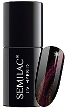 Nail Polish - Semilac UV Hybrid Cat Eye 3D — photo N2