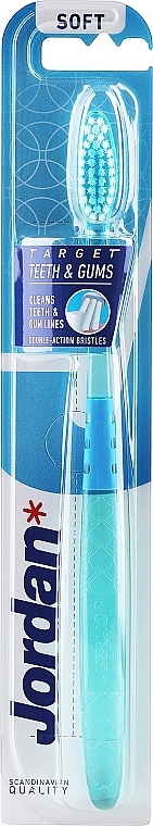 Soft Toothbrush, green - Jordan Target Teeth & Gums Soft — photo N1