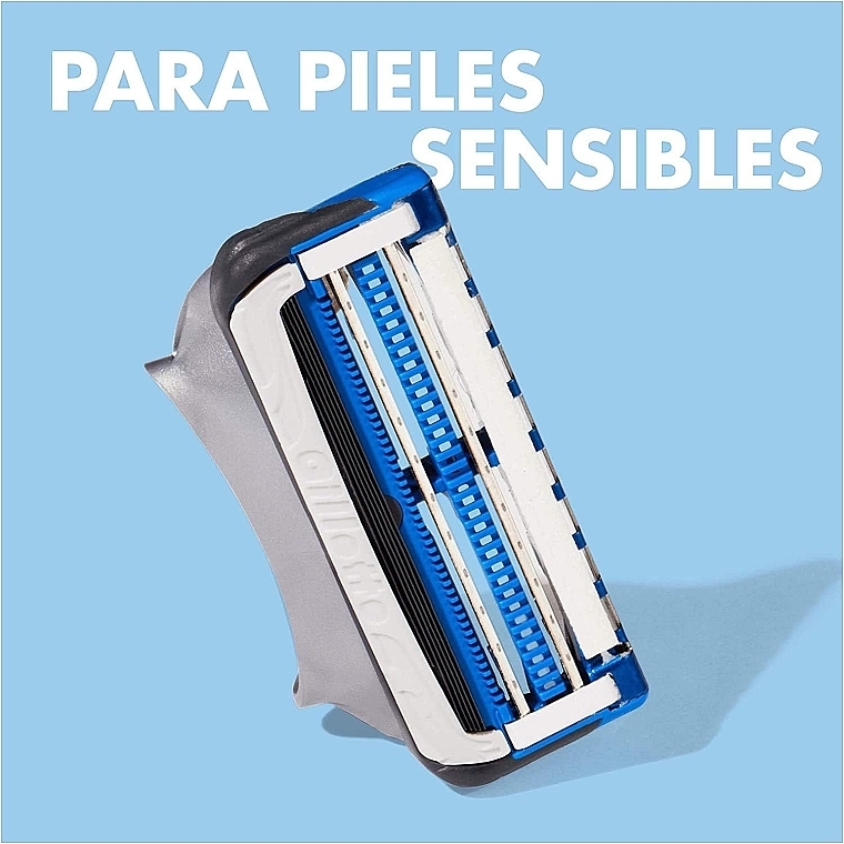 Replaceable Shaving Cassettes, with aloe vera, 8 pieces - Gillette SkinGuard Sensitive — photo N3
