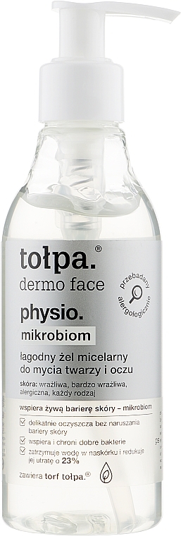 Soft Face and Eye Cleansing Micellar Gel - Tolpa Dermo Face Physio Mikrobiom Cleansing Gel — photo N14