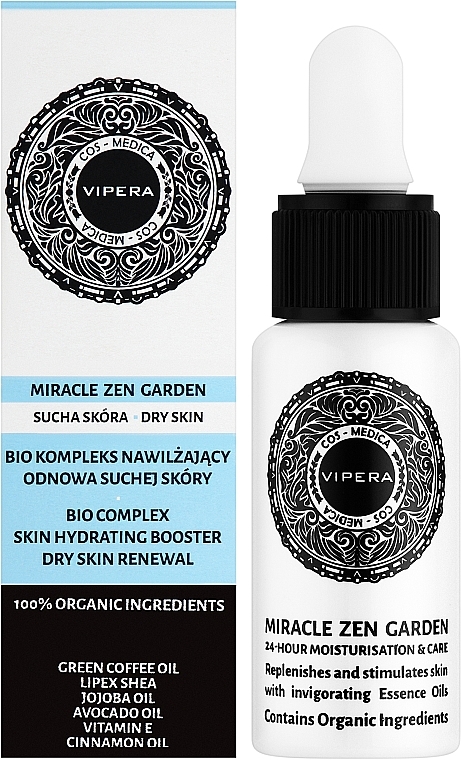 Moisturizing Biocomplex for Dry & Sensitive Skin - Vipera Cos-Medica Miracle Zen Garden Bio-Complex Skin Hydrating Booster Dry Skin Renewal — photo N2