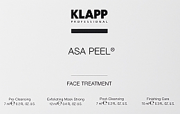 Fragrances, Perfumes, Cosmetics Multifruit Peeling Set - Klapp ASA Peel Face Treatment (f/ton/7ml + peel/12ml + f/ton/7ml + f/cr/10ml)