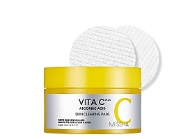 Fragrances, Perfumes, Cosmetics Cleansing Pads - Missha Vita C Plus Skin Clearing Pads