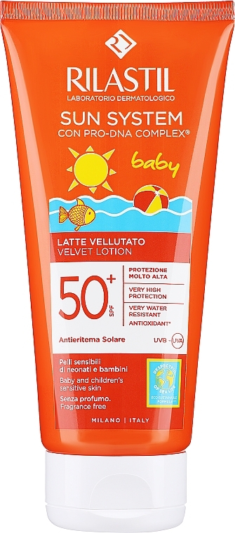 Velvet Tanning Lotion - Rilastil Sun System Velvet Lotion SPF50+ Baby — photo N1