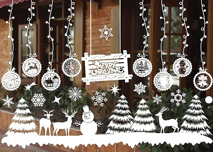 Christmas Window Decorations NKD06 - Ecarla — photo N1
