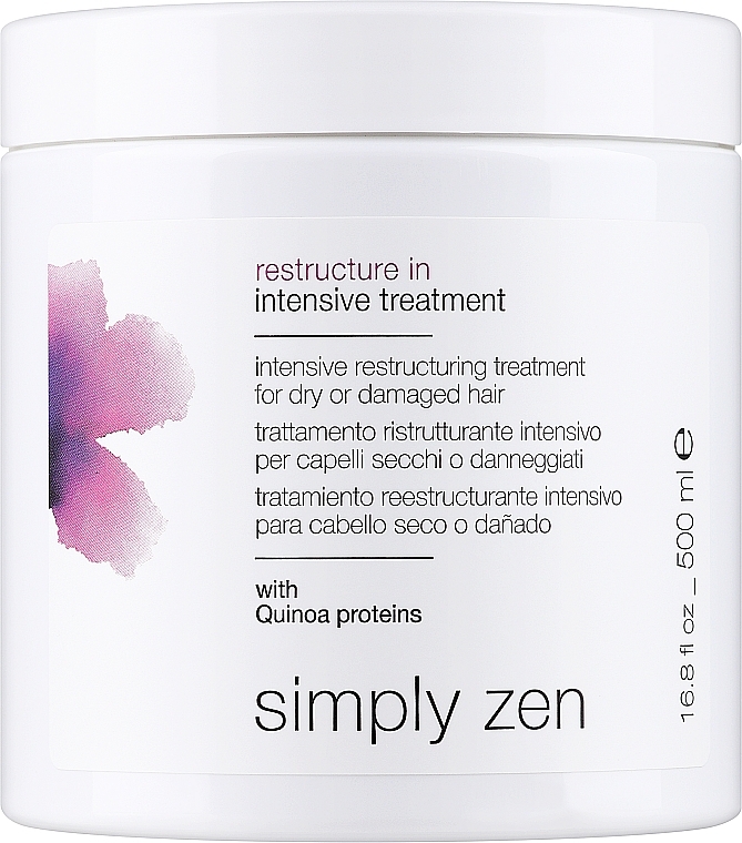 Dry Hair Mask - Z. One Concept Simply Zen Restructure In Intensive Treatment — photo N1