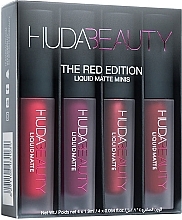 Fragrances, Perfumes, Cosmetics Set - Huda Beauty The Red Edition Liquid Matte Minis (4 x lipstick/1.9ml)