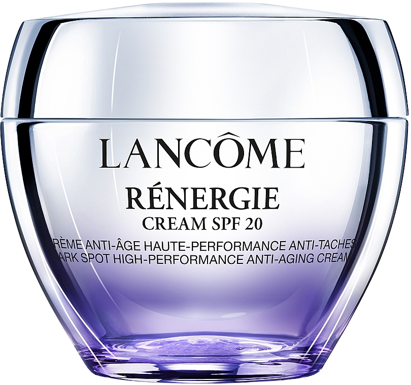 Highly Effective Anti-Aging Face Cream Against Age Spots with Hyaluronic Acid and Flax Extract - Lancome Renergie Cream SPF 20 — photo N1