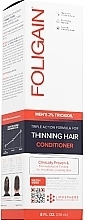 Anti Hair Loss Conditioner for Men - Foligain Men's Stimulating Conditioner For Thinning Hair — photo N3