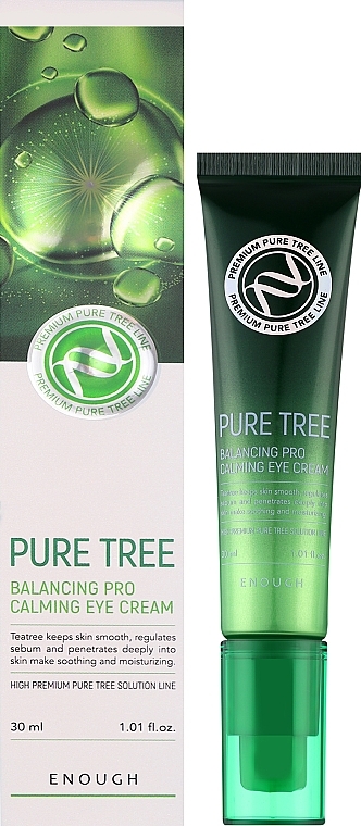 Eye Cream with Tea Tree Extract - Enough Premium Pure Tree Balancing Pro Calming Eye Cream — photo N2