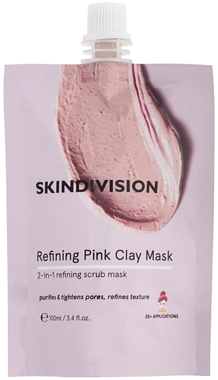 2-in-1 Refining Scrub Mask - SkinDivision Refining Pink Clay Mask — photo N16
