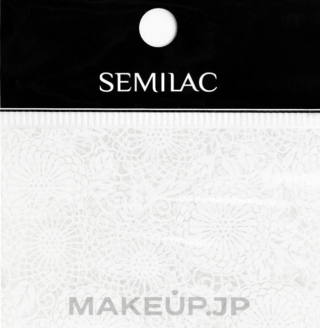 Nail Design Foil - Semilac Transfer Foil White Lace  — photo 14