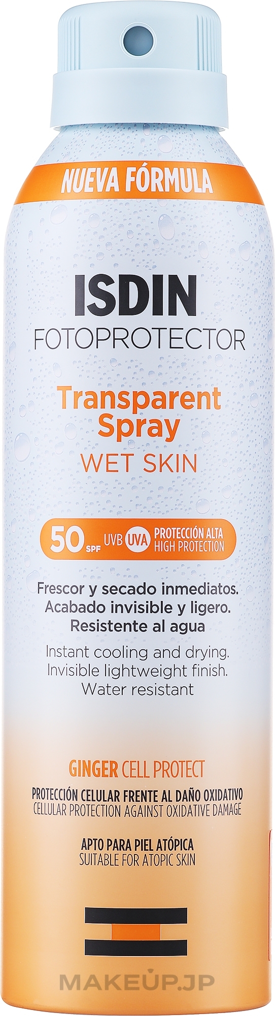 Sunscreen Spray - Isdin Fotoprotector Transparent Spray Wet Skin SPF 50+ — photo 250 ml