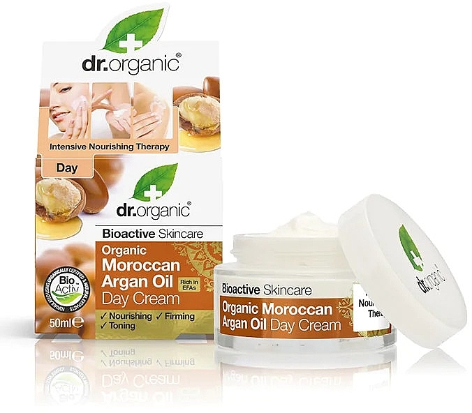 Day Body Cream "Moroccan Argan Oil" - Dr. Organic Bioactive Skincare Organic Moroccan Argan Oil Day Cream — photo N8