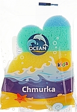 Kids Bath Sponge 'Chmurka', multicolor - Ocean — photo N1