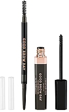 Profusion Cosmetics Good Brow Day Waterproof Brow Pen (Dark Brown) (set) - Brow Set — photo N1