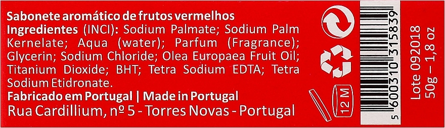 Natural Soap - Essencias De Portugal Living Portugal Nazare Red Fruits — photo N3