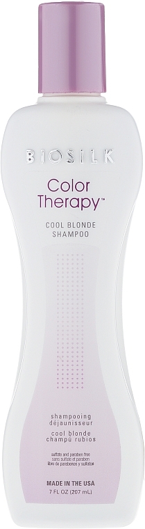 Color Protection Blonde Shampoo - BioSilk Color Therapy Cool Blonde Shampoo — photo N6