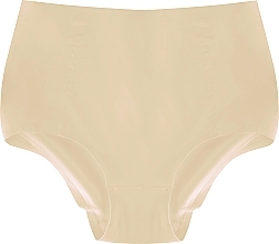 Plus Size High-Waisted Panties, beige - Moraj — photo N1