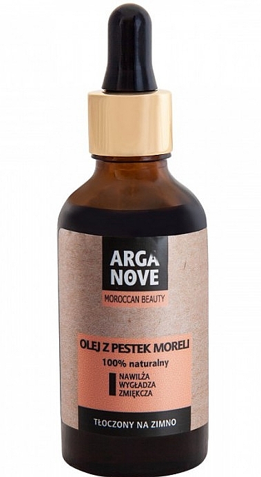 Unrefined Apricot Oil - Arganove Maroccan Beauty Unrefined Apricot Kernel Oil — photo N1