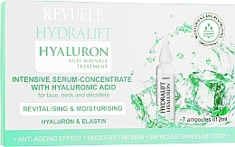 Fragrances, Perfumes, Cosmetics Hyaluronic Acid Serum-Concentrate in Ampoules - Revuele Hydralift Hyaluron Anti-Wrinkle Treatment