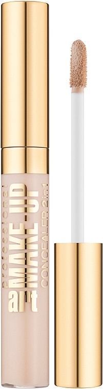 Liquid Concealer 2 in 1 with Applicator - Eveline Cosmetics Art Scenic Professional Make-up Concealer 2 In 1 — photo N2
