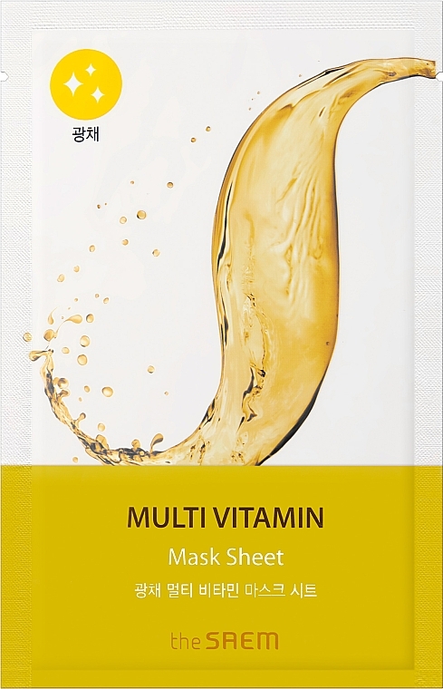 Facial Sheet Mask - The Saem Bio Solution Radiance Multi Vitamin Mask Sheet — photo N7
