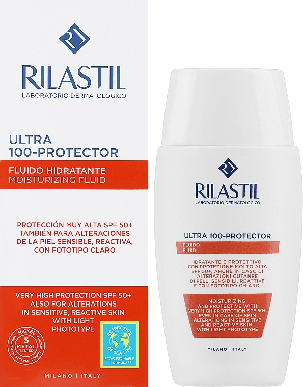 Face & Body Sun Fluid - Rilastil Sun System Rilastil Ultra Protector 100+ SPF50+ — photo N4