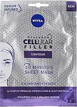 Contouring Sheet Mask - Nivea Hyaluron Cellular Filler 10 Minutes Sheet Mask — photo N1