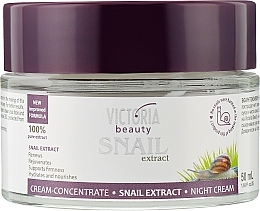 Fragrances, Perfumes, Cosmetics Intensive Night Cream with Snail Extract - Victoria Beauty Intensive Night Cream With Snail Extract