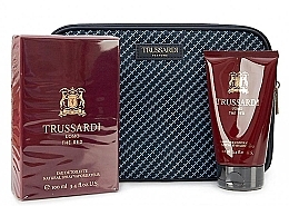 Fragrances, Perfumes, Cosmetics Trussardi Uomo The Red - Set (edt/100ml + sh/gel/100ml + bag)