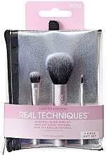 Fragrances, Perfumes, Cosmetics Makeup Brush Set in Makeup Bag - Real Techniques Natural Glow Mini Kit