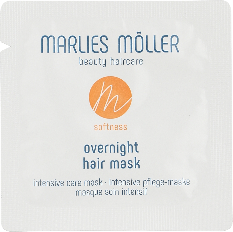 Intensive Smoothing Night Hair Mask - Marlies Moller Softness Overnight Hair Mask (prybka) — photo N1