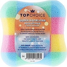 Fragrances, Perfumes, Cosmetics Bath Sponge "Square" 30482, multicolored - Top Choice