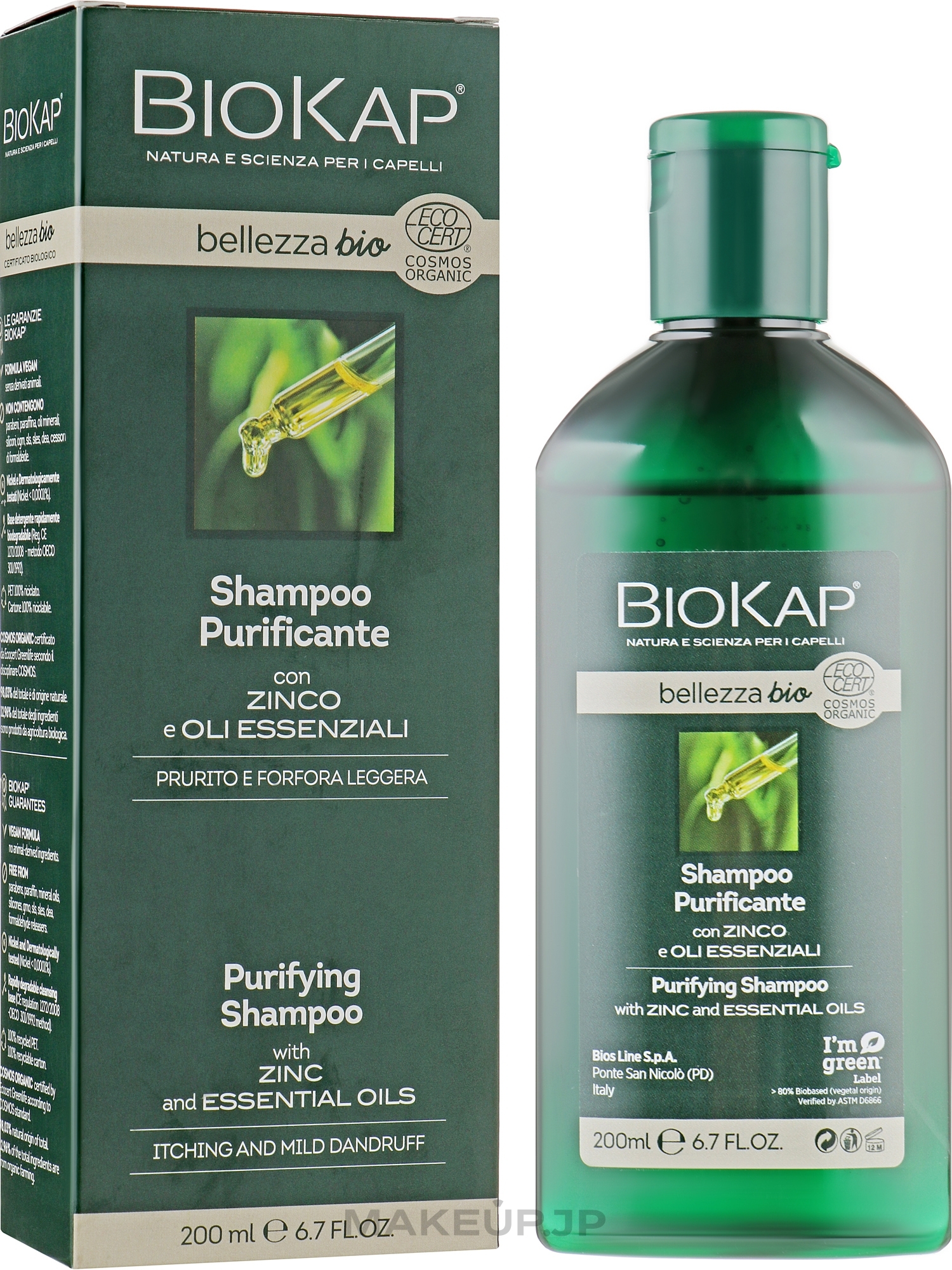 Cleansing Shampoo - BiosLine BioKap Purifying Shampoo — photo 200 ml