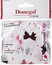 Fragrances, Perfumes, Cosmetics Shower Cap, 9298, white, bows - Donegal