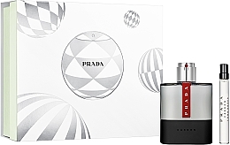 Prada Luna Rossa Carbon - Set (edt/100ml + edt/10ml) — photo N1