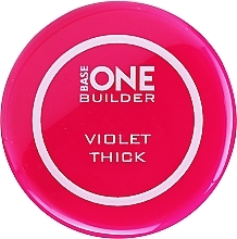 Nail Gel Polish - Silcare Base One Thick Violet — photo N2