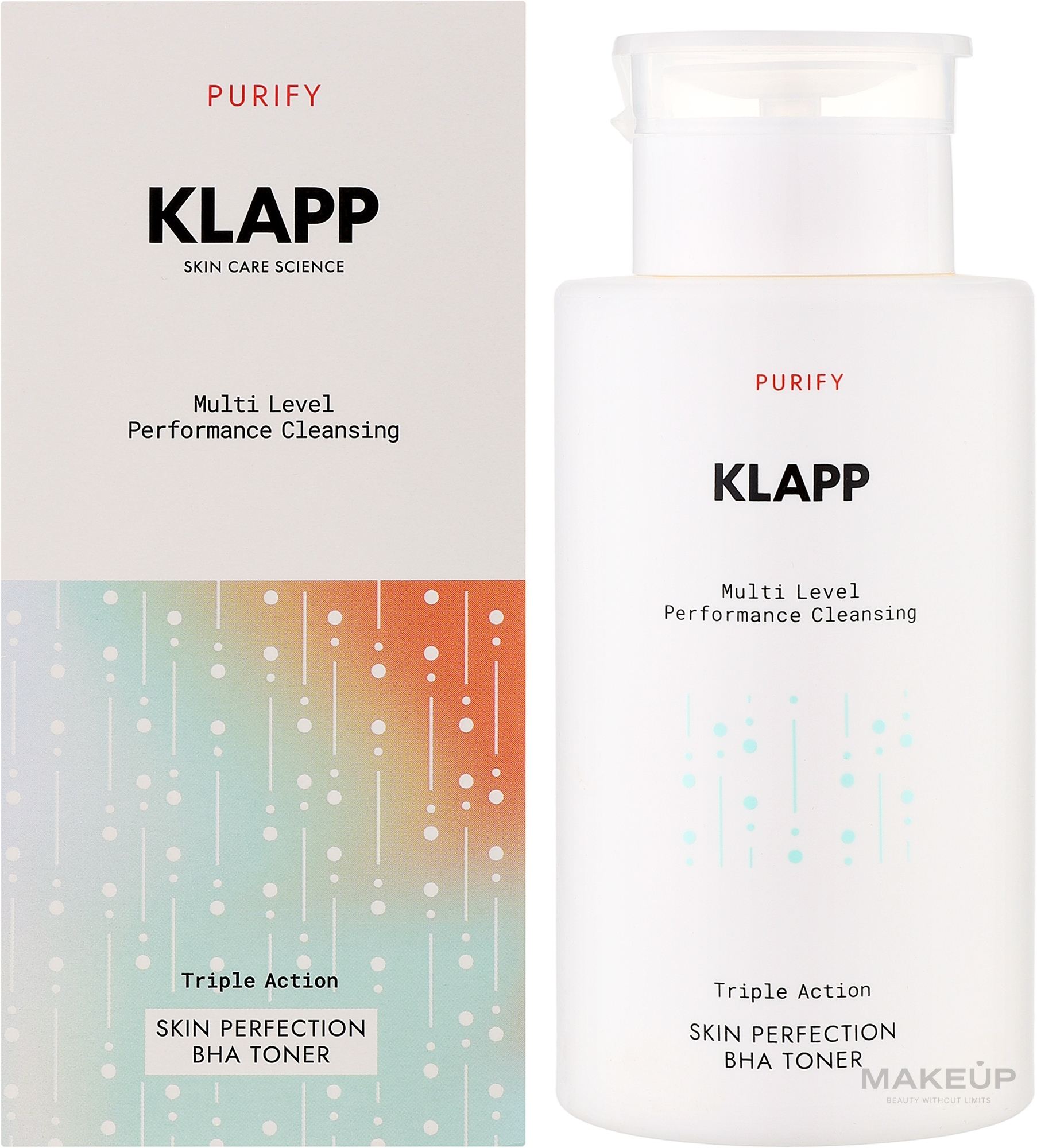 BHA Toner for Oily & Combination Skin - Klapp Multi Level Performance Purify Skin Perfection BHA Toner — photo 200 ml