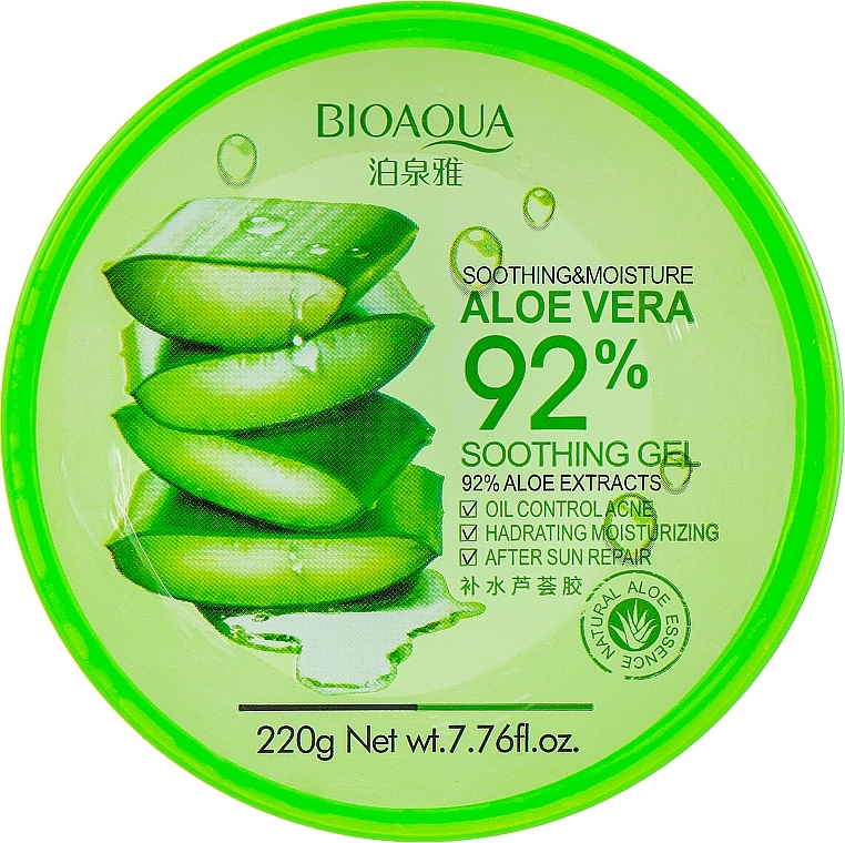 Face & Body Gel - Bioaqua Aloe Vera 92% Soothing Gel — photo N13