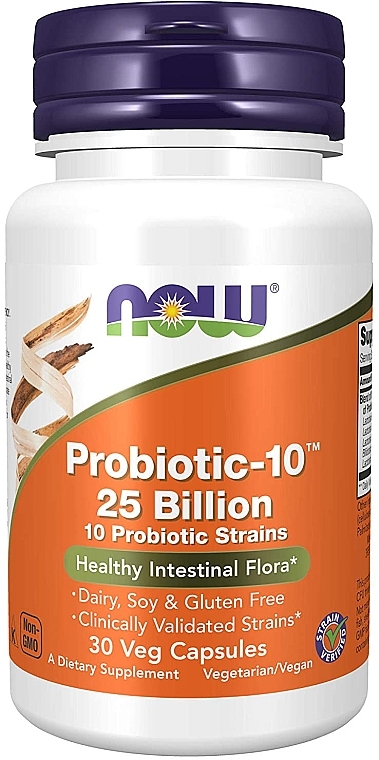 Probiotic-10, 25 Billion - Now Foods Probiotic-10, 25 Billion — photo N3