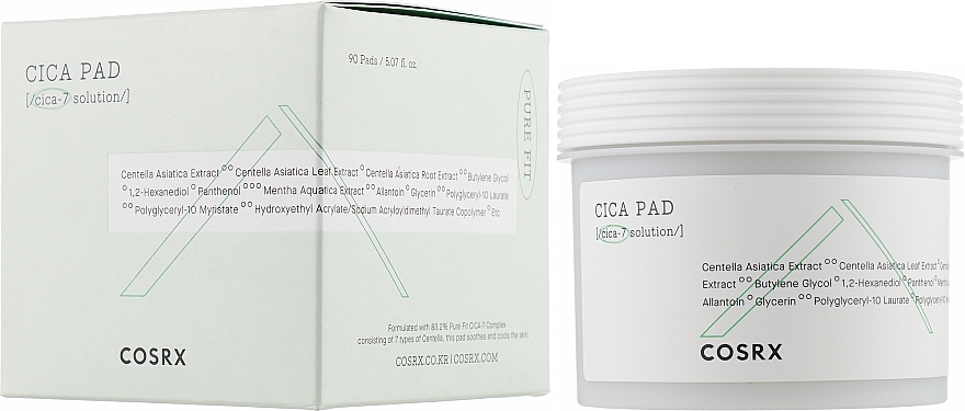 Soothing Toner Pads - Cosrx Pure Fit Cica-7 Pad — photo N2