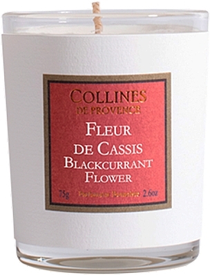 Blackcurrant Flower Scented Candle - Collines de Provence Blackcurrant Flower Candles — photo N1