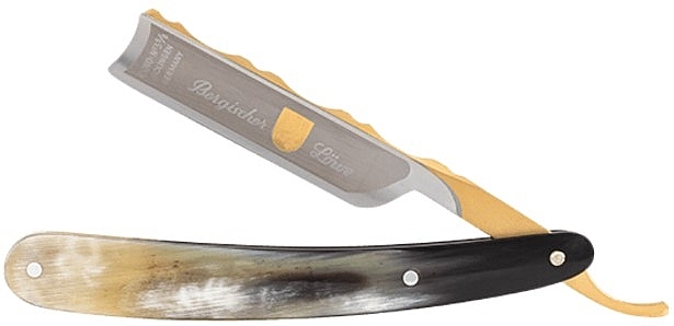 Straight Razor, African cowhorn - Dovo Straight Razor 5/8" African Cowhorn Bergischer Lowe — photo N1